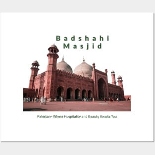 Badshahi Masjid Pakistan where beauty and hospitality awaits you pakistan culture pakistani tourism Posters and Art